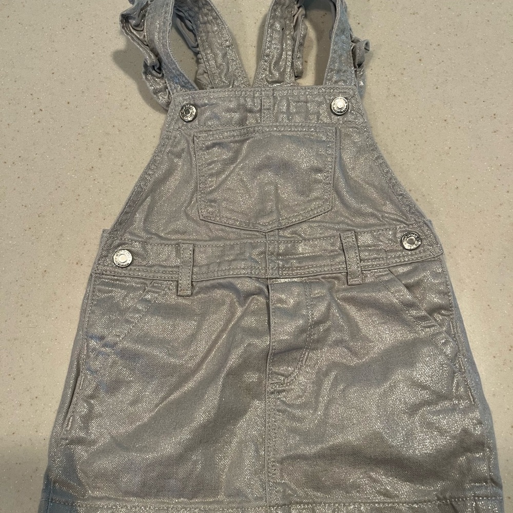Baby GAP Shimmering Silver Kids Overalls